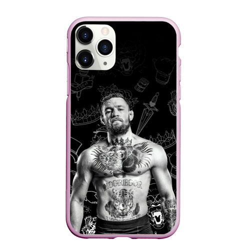 Чехол для iPhone 11 Pro Max матовый с принтом CONOR McGREGOR, вид спереди #2