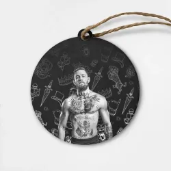 Деревянная игрушка круг Conor McGregor