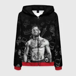 Мужская толстовка 3D на молнии Conor McGregor