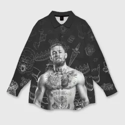 Женская рубашка oversize 3D Conor McGregor