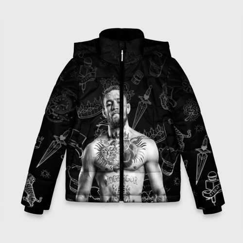 Зимняя куртка для мальчиков 3D Conor McGregor, цвет черный