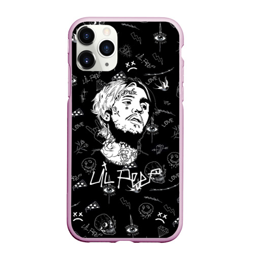 Чехол для iPhone 11 Pro Max матовый LIL Peep, цвет розовый