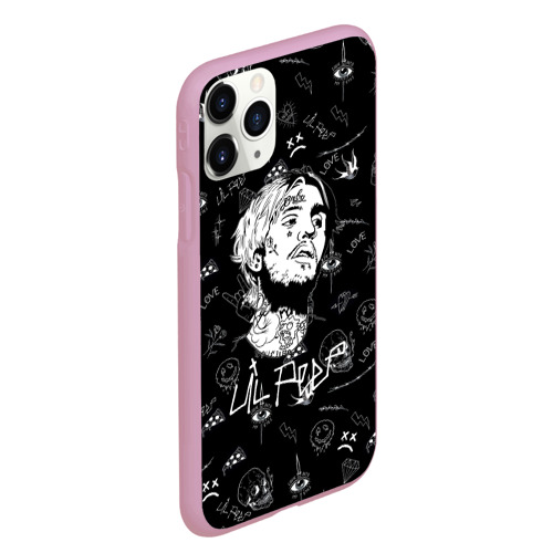 Чехол для iPhone 11 Pro Max матовый LIL Peep, цвет розовый - фото 3