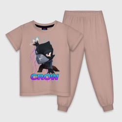 Детская пижама хлопок Brawl Stars crow