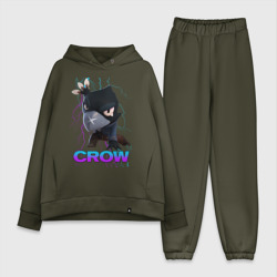 Женский костюм хлопок Oversize Brawl Stars crow