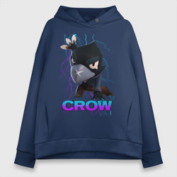 Женское худи Oversize хлопок Brawl Stars crow