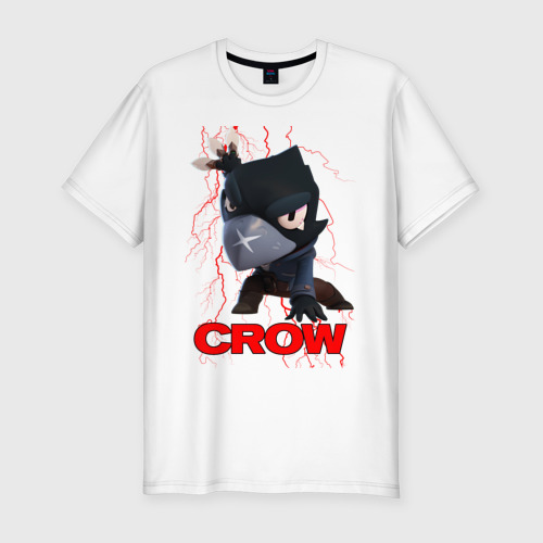 Мужская футболка хлопок Slim Brawl Stars CROW