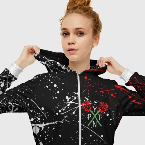 Женская толстовка 3D на молнии Payton Moormeier - тикток - фото 5