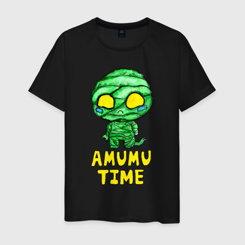 Мужская футболка хлопок Амуму, цвет черный