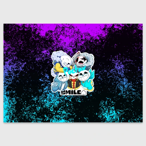Поздравительная открытка Undertale Андертейл Санс