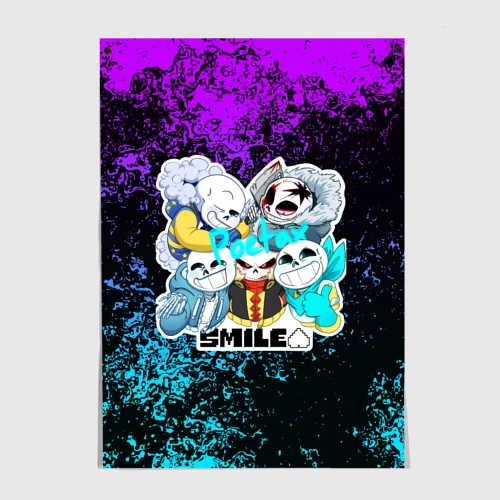 Постер Undertale Андертейл Санс