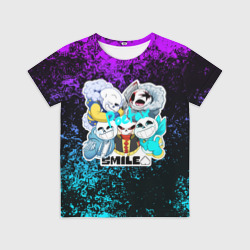 Детская футболка 3D Undertale Андертейл Санс