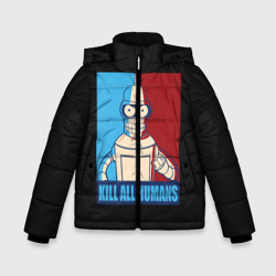Зимняя куртка для мальчиков 3D Бендер,Футурама