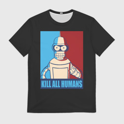 Мужская футболка 3D Бендер мем Футурама