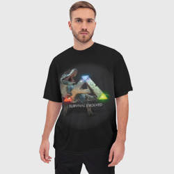 Мужская футболка oversize 3D Ark Survival Evol - фото 2