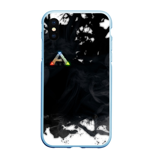 Чехол для iPhone XS Max матовый Ark Survival Evolved, цвет голубой