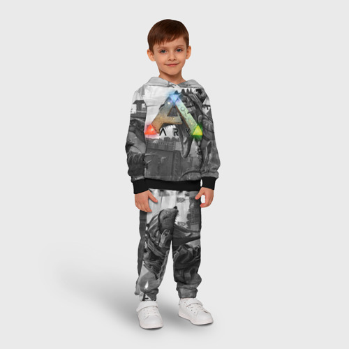 Детский костюм с толстовкой 3D Ark Survival Evolved, цвет черный - фото 3