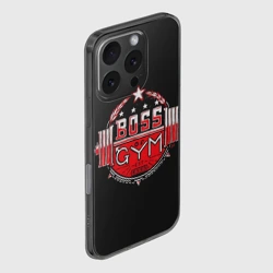 Чехол для iPhone 16 Pro силиконовый с защитой камеры Boss of gym art - фото 2