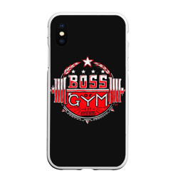 Чехол для iPhone XS Max матовый Boss of gym art