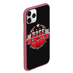 Чехол для iPhone 11 Pro Max матовый Boss of gym art - фото 2