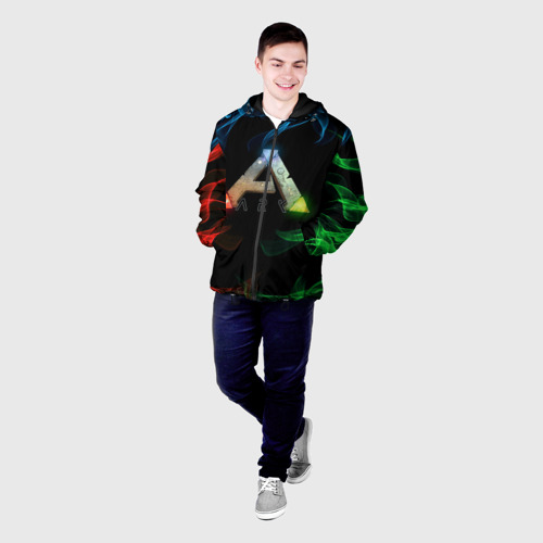 Мужская куртка 3D с принтом Ark Survival Evolved, фото на моделе #1