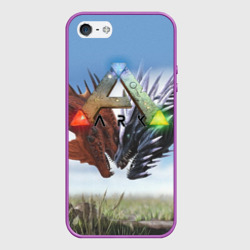 Чехол для iPhone 5/5S матовый Ark Survival Evolved