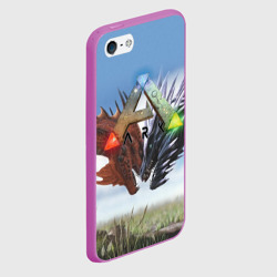 Чехол для iPhone 5/5S матовый Ark Survival Evolved - фото 2