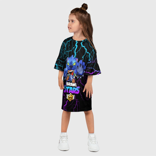 Детское платье 3D Brawl Stars LEON, цвет 3D печать - фото 3