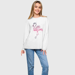 Женский лонгслив oversize хлопок Flamingo - фото 2