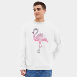 Мужской свитшот oversize без начеса хлопок Flamingo - фото 2