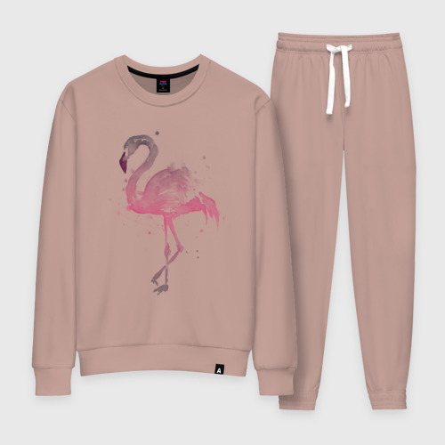 Женский костюм хлопок Flamingo, цвет пыльно-розовый