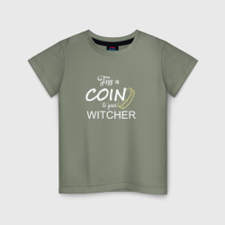 Детская футболка хлопок Toss a coin to your Witcher