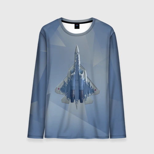 Мужской лонгслив 3D Су-57