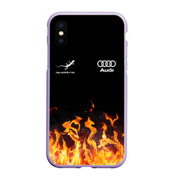 Чехол для iPhone XS Max матовый Audi Ауди