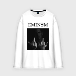 Женский лонгслив oversize хлопок Eminem f**k