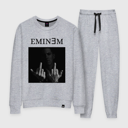 Женский костюм хлопок Eminem f**k, цвет меланж