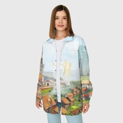 Женская рубашка oversize 3D ГЕРОИ меча и магии - фото 2