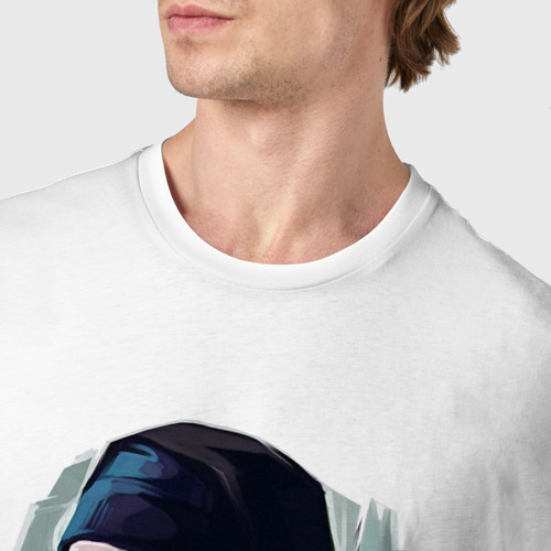 Мужская футболка хлопок Eminem Эминем, цвет белый - фото 6