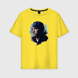 Женская футболка хлопок Oversize Eminem Эминем