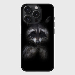 Чехол силиконовый для Apple iPhone 15 Pro матовый Енот