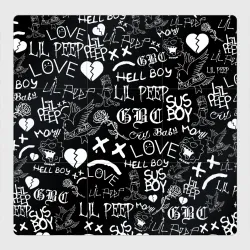 Магнитный плакат 3Х3 LIL Peep logobombing Лил Пип