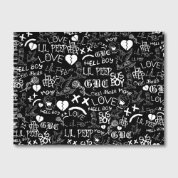 Альбом для рисования LIL Peep logobombing Лил Пип