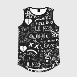 Мужская спортивная майка 3D LIL Peep logobombing Лил Пип