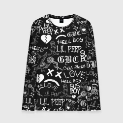 Мужской лонгслив 3D LIL Peep logobombing Лил Пип