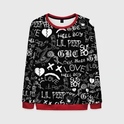 Мужской свитшот 3D LIL Peep logobombing Лил Пип