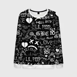 Мужской свитшот 3D LIL Peep logobombing Лил Пип