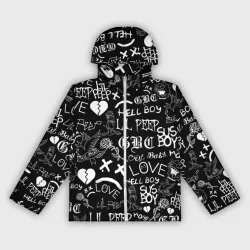 Женская ветровка 3D LIL Peep logobombing Лил Пип