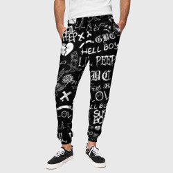 LIL Peep logobombing Лил Пип – Мужские брюки 3D с принтом купить