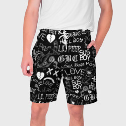 Мужские шорты 3D LIL Peep logobombing Лил Пип