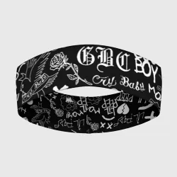 Повязка на голову 3D LIL Peep logobombing Лил Пип